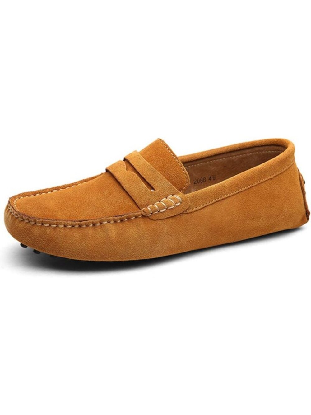 Stylish Men's Suede Leather Penny Loafers | Comfortable Moccasin Slippers